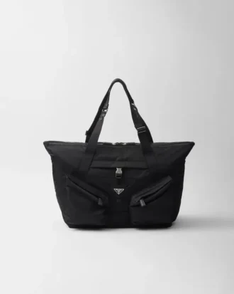 Τσάντα ταξιδίου από Re-Nylon και δέρμα