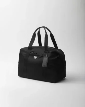 Τσάντα ταξιδίου από Re-Nylon και δέρμα Saffiano