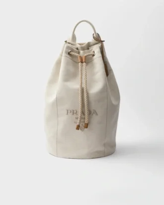 Τσάντα ταξιδίου με κορδόνι από μείγμα λινού