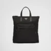 Τσάντα Tote από Re-Nylon και δέρμα Saffiano Τσάντα Tote από Re-Nylon και δέρμα Saffiano