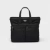 Τσάντα Tote από Re-Nylon και δέρμα Saffiano Τσάντα Tote από Re-Nylon και δέρμα Saffiano