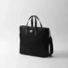 Τσάντα Tote από Re-Nylon και δέρμα Saffiano Τσάντα Tote από Re-Nylon και δέρμα Saffiano