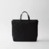 Τσάντα Tote από Re-Nylon και δέρμα Saffiano Τσάντα Tote από Re-Nylon και δέρμα Saffiano