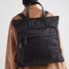 Τσάντα Tote από Re-Nylon και δέρμα Saffiano Τσάντα Tote από Re-Nylon και δέρμα Saffiano