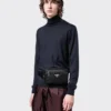 Τσάντα ζώνης από Re-Nylon και δέρμα Saffiano
