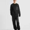 Βαμβακερό φούτερ με λεπτομέρειες από Re-Nylon