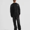 Βαμβακερό φούτερ με λεπτομέρειες από Re-Nylon