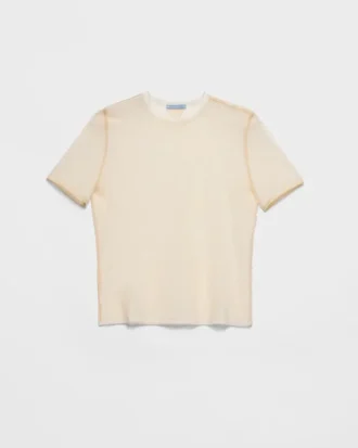 Βαμβακερό T-shirt από τούλι