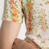 Βαμβακερό T-shirt με floral print Βαμβακερό T-shirt με floral print