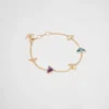 Βραχιόλι Eternal Gold Chain από κίτρινο χρυσό και ημιπολύτιμους λίθους Βραχιόλι Eternal Gold Chain από κίτρινο χρυσό και ημιπολύτιμους λίθους
