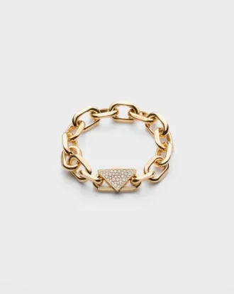 Βραχιόλι Eternal Gold Chain σε κίτρινο χρυσό με διαμάντια