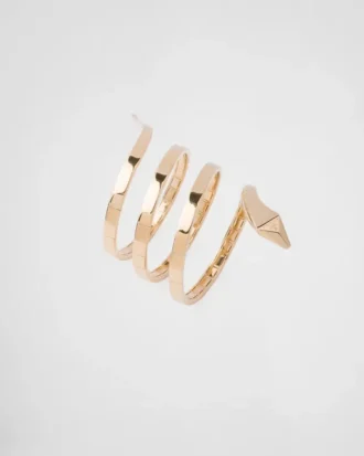 Βραχιόλι Eternal Gold Multi-Coil Snake σε κίτρινο χρυσό
