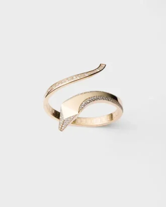 Βραχιόλι Eternal Gold Snake σε κίτρινο χρυσό και διαμάντια Βραχιόλι Eternal Gold Snake σε κίτρινο χρυσό και διαμάντια