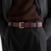 Ζώνη από δέρμα Saffiano Ζώνη από δέρμα Saffiano